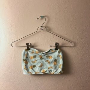 •pineapple banana bralette•